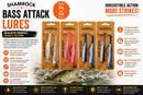 Shamrock Bass Attack Lures 25g 9cm premium soft sea fishing lure for bass, pollack and saltwater predator fishing. VIVADO