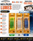 Shamrock Bass & Pollock Lures 10cm 21g premium soft sea fishing lure for bass, pollock and saltwater predator fishing. VIVADO