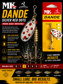 Shamrock MK Dande Silver Red Dots Spinners SHAMROCK