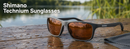 Shimano Technium Sunglasses – Matte Dark Grey / Copper 