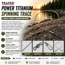 Traper Power Titanium Spinning Trace – Strong, Flexible & Predator-Proof VIVADO