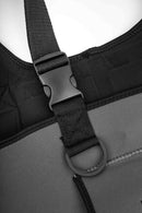 Neoprene waders – shoulder straps detail