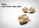 akara oval feeder cages open VIVADO