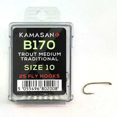 Kamasan B170 Trout Fly Tying Hooks