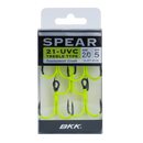 BKK Spear-21 UVC Tournament Grade Treble Hooks BKK