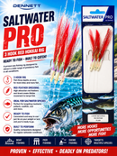 🎣 Dennett Saltwater Pro 3 Hook Red Hokkai Rigs DENNETT