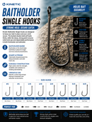 🎣 Kinetic Baitholder Single Hooks 10pcs/Pack KINETIC