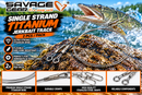 🎣 Savage Gear Single Strand Titanium Jerkbait Trace 2pcs/pack SAVAGE GEAR