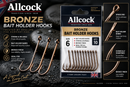 🪝 Allcock Bronze Bait Holder Hooks ALLCOCK