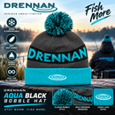 🧢 Drennan Aqua/Black Bobble Hat DRENNAN