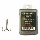 Kamasan Pike Trebles Hooks Barbed KAMASAN