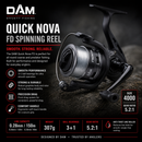 dam quick nova fd spinning reel close up VIVADO
