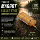 🎣 Traper Maggot Feeder Cages TRAPER