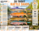 🎣 Savage Gear 3D Trout Rattle Shad 17cm 90g - Fast Sinking SAVAGE GEAR
