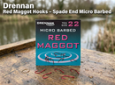 drennan red maggot hooks spade end micro barbed VIVADO