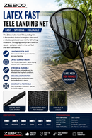 Zebco Latex Fast Tele Landing Net ZEBCO