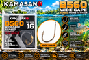 🪝 Kamasan B560 Wide Gape Barbed Hooks To Nylon 60cm KAMASAN