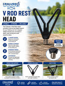 🎣 Cralusso V Rod Rest Head CRALUSSO