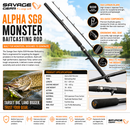 🎣 Savage Gear Alpha SG8 Monster Baitcasting Rods SAVAGE GEAR