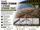 🎣 Traper Power Titanium 7 Strand Spinning Trace – Ultra-Strong Predator Leader TRAPER