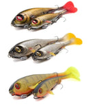 Fox Rage Super Slick Shad Loaded 23cm 97g – large UV soft shad lure for pike fishing