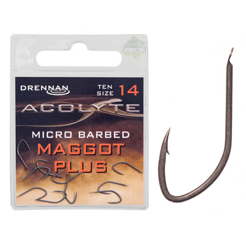 Drennan Acolyte Maggot Plus Hooks Micro Barbed Spade End