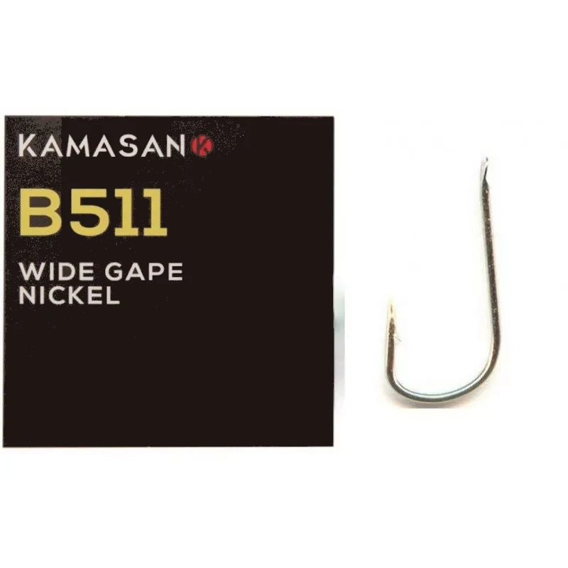 Kamasan B511 Wide Gape Nickel hooks