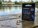 Kamasan K60 Worm Eyed Barbed Hooks VIVADO