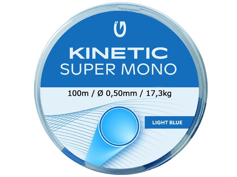 Kinetic Super Mono 100m Clear / Light Blue KINETIC