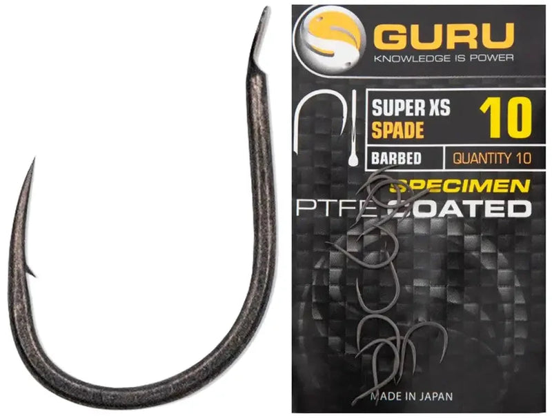 Guru Super XS Hooks Barbed Spade End GURU