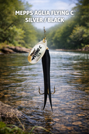 mepps flying c silver black spinner VIVADO