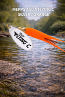 🎣 Mepps Aglia Flying C Silver / Orange – Proven Salmon & Steelhead Spinner MEPPS