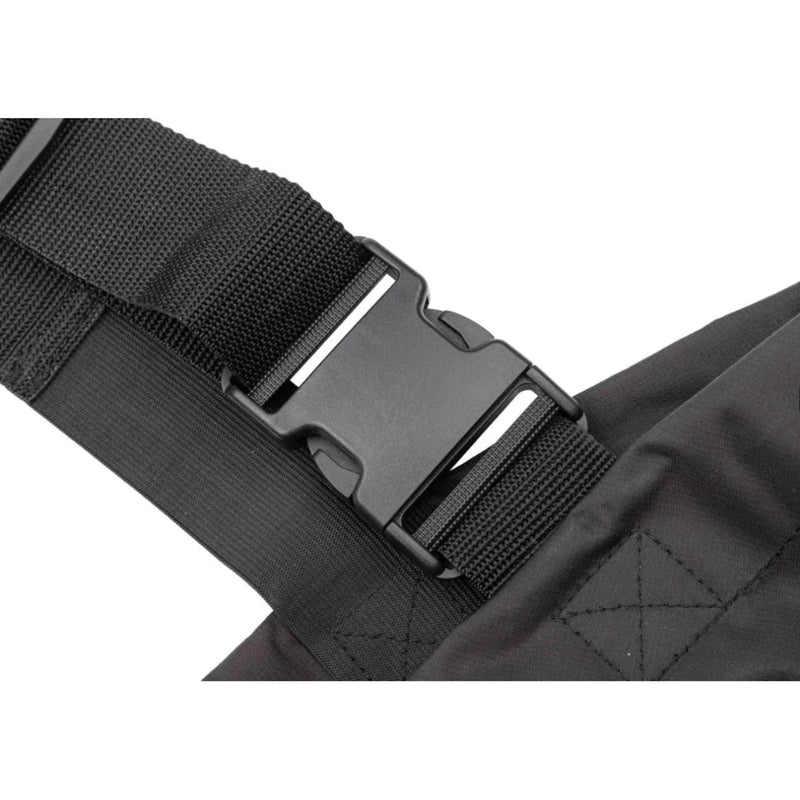 Waterproof PVC fishing chest waders by Mikado with non-slip boots – BLACK BASIC model