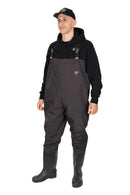 Fox Rage Lightweight Chest Waders Dark Grey – full view front