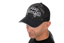 Fox Rage Embroidered Camo Trucker Cap – black and camo fishing hat with mesh back