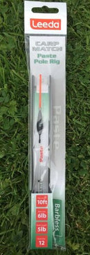 Leeda Carp Match Pre-Tied Pole Rigs Barbless - Paste LEEDA