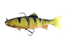 Realistic jointed swimbait in UV colours for predator anglers