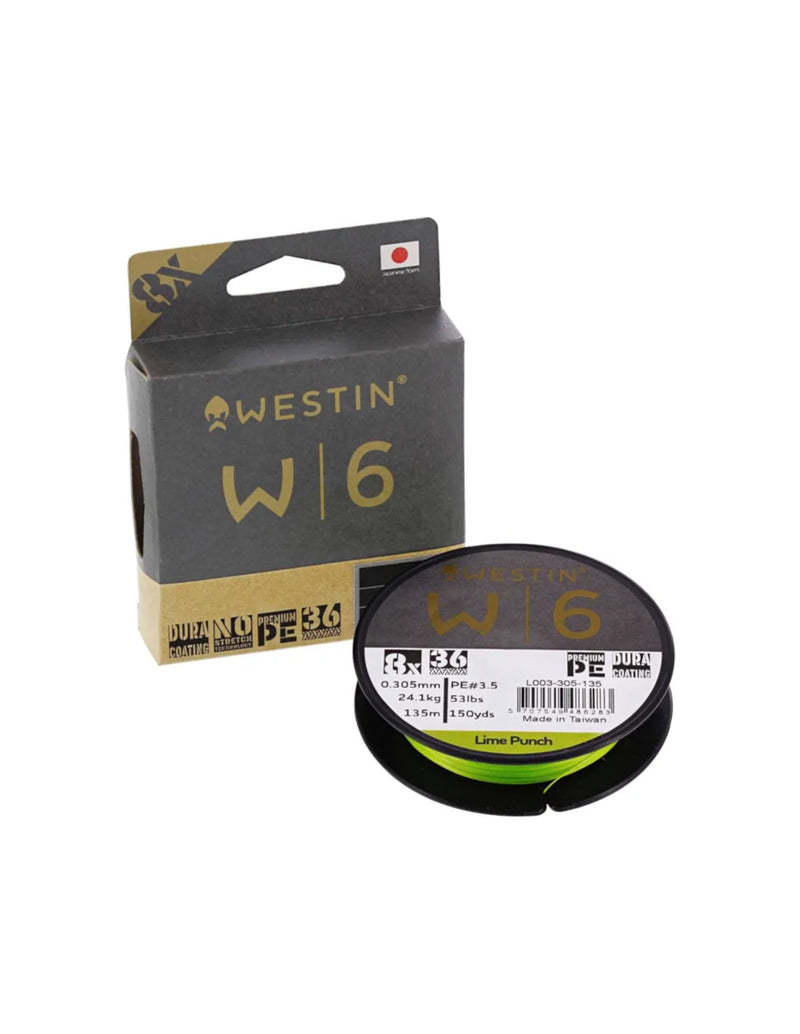 Westin W6 Braid Line x8 - Lime Punch 135m