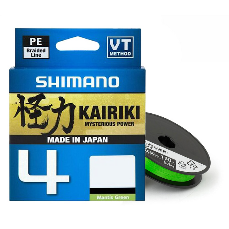 Shimano Kairiki PE 4 Braid 150m Mantis Green