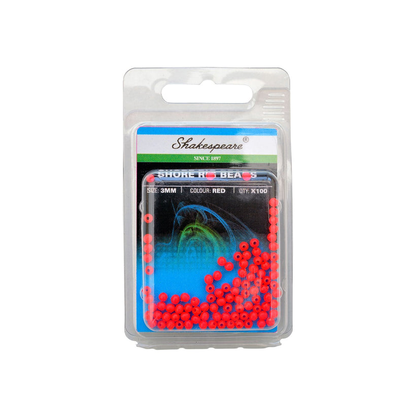 Shakespeare® Shore Rig Beads 3mm - Red - VIVADO