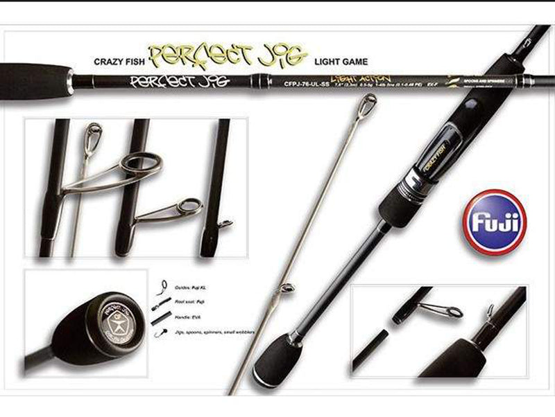 Crazy Fish Perfect Jig Spinning Rods - VIVADO