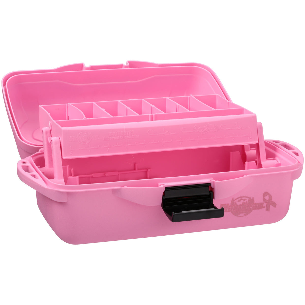 breast cancer tackle box Flambeau 1 Tray Tackle Box - Pink