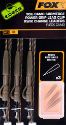 Fox Submerge Camo Power Grip Lead Clip Kwik Change FOX