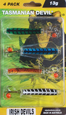 Tasmanian Devil 4 Pack Set 13.5g TASMANIAN