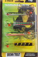 Tasmanian Devil 4 Pack Set 13.5g TASMANIAN