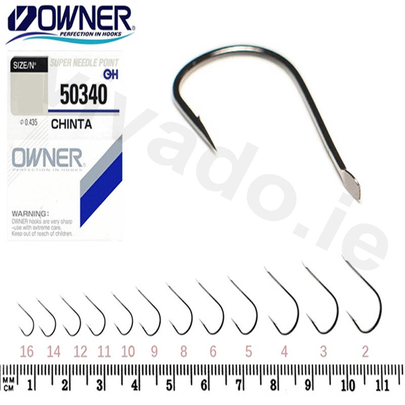 Owner Chinta 50340 Barbed Hooks