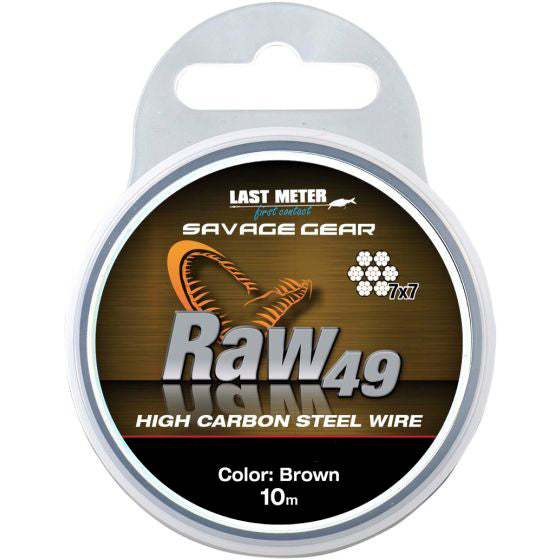 Savage Gear Raw49 High Carbon Steel Wire 10m
