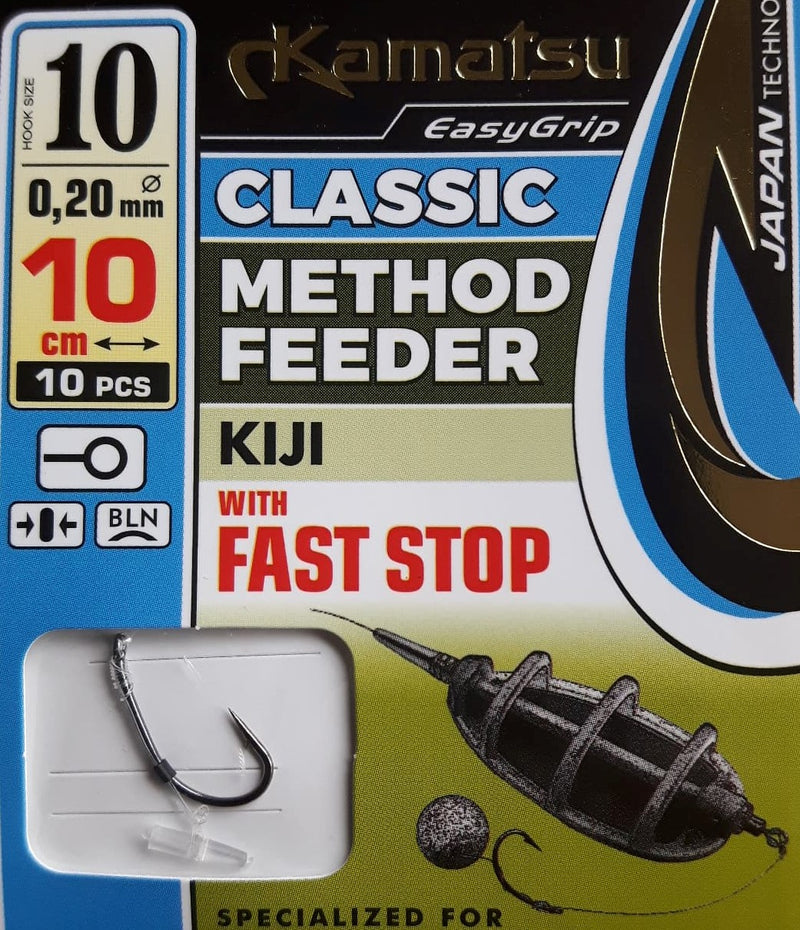 Kamatsu Classic Method Feeder Kiji Hooks to Nylon With Fast Stop - VIVADO