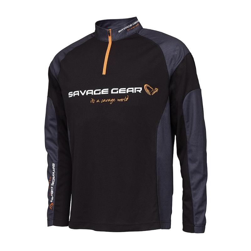 Savage Gear T-Shirt Tournament Gear Shirt 1/2 Zip