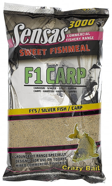 Sensas Crazy Bait Sweet Fishmeal F1 Carp 1kg